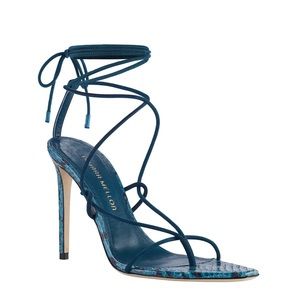 Tamara Mellon Nikki - Elaphe Lace Up Sandals